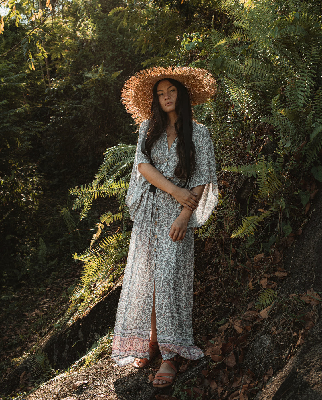 Malibú Paisley maxi dress